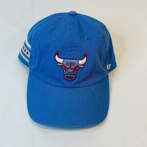 Chicago Bulls Hat Clean Up Hat Brand 47 OSFA Light Blue